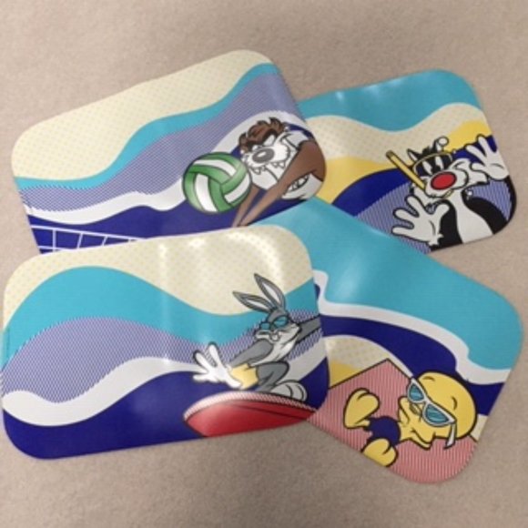 Warner Brothers - Looney Tunes Cartoon 4 Placemats – VINTAGE Y2K - Picture 12 of 13